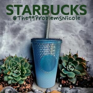 Starbucks Blue Ombre Jeweled Grande Tumbler